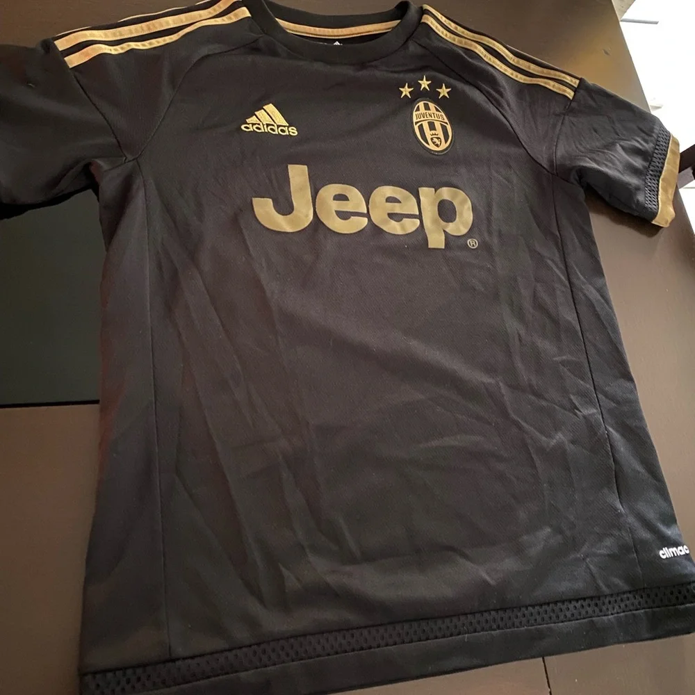 adidas | Shirts & Tops | Black And Gold Youth Juventus Jersey